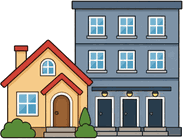 House and apartment building