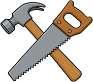 Hammer and saw